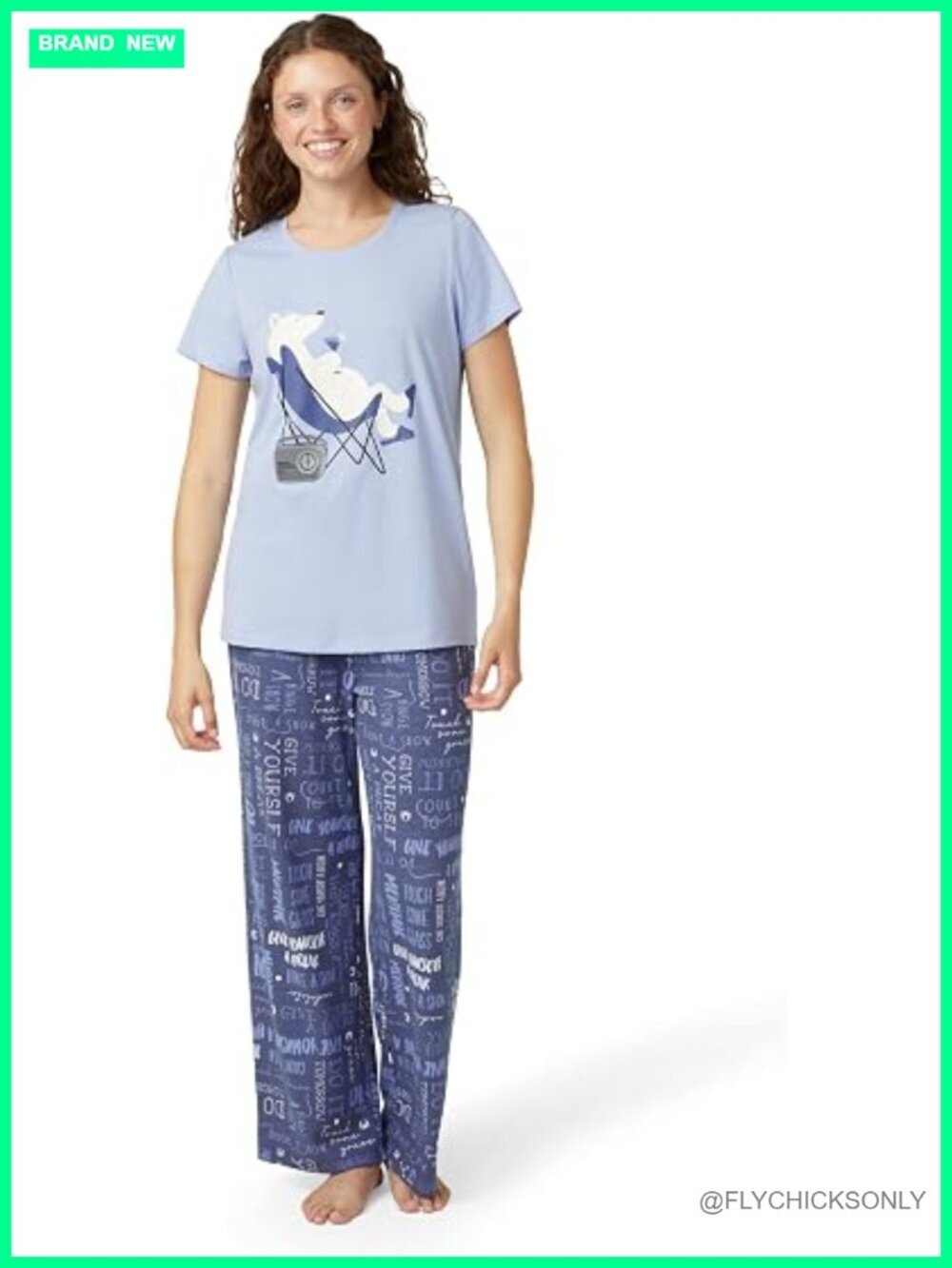 Super Soft Pajama 2 Piece Set Short Sleeve Top and Long Pants